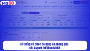 Hệ thống cá cược đa dạng và phong phú của Asport thể thao Mb88